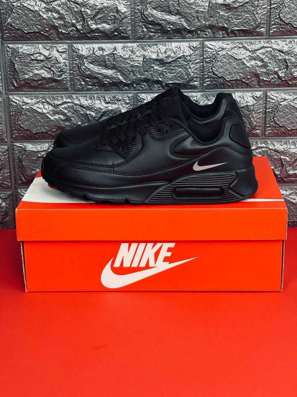 Мужские кожаные кросовки Nike Air Max 90 Лето 2024 Красовки Найк