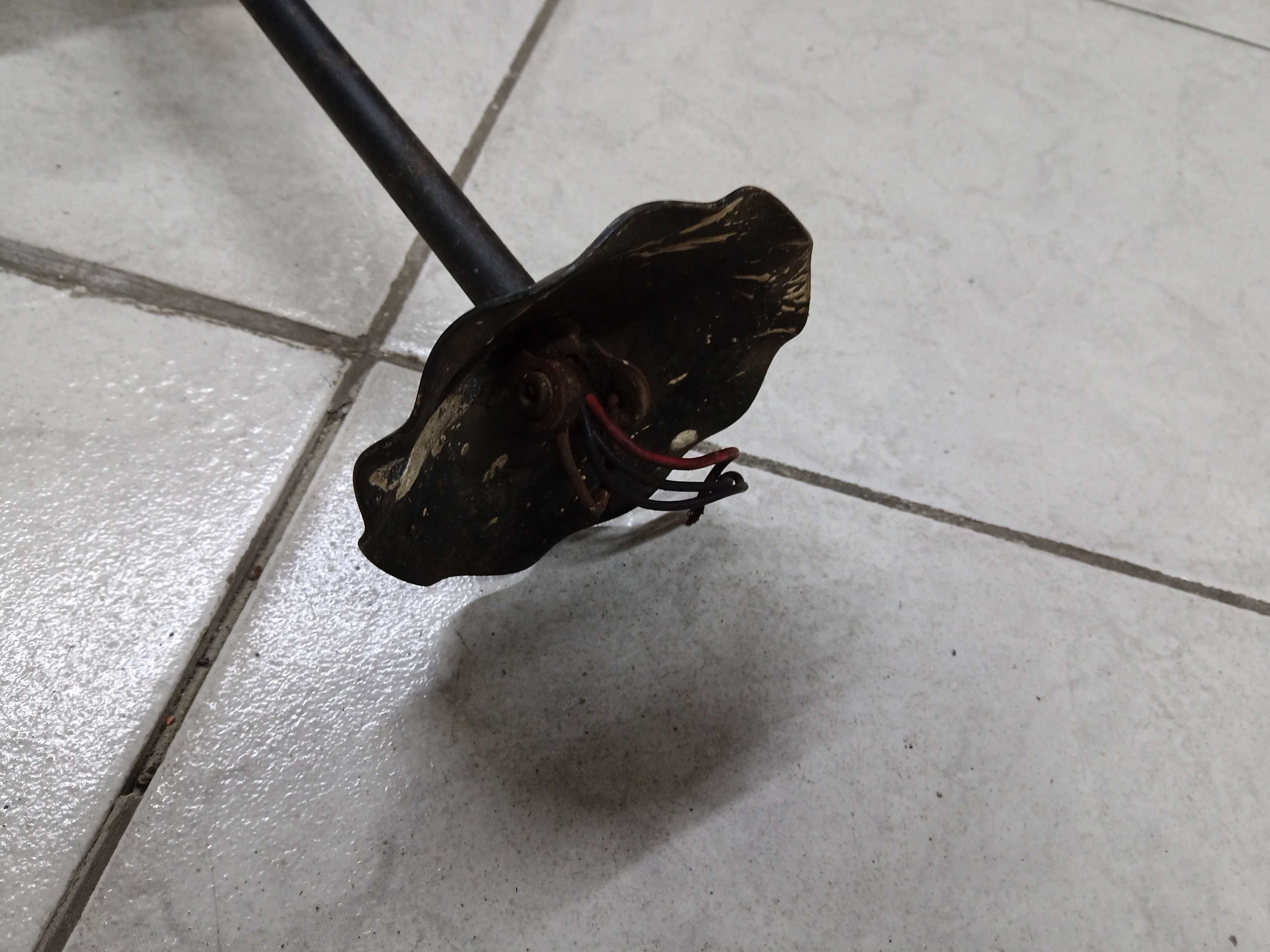 Uchwyt do lampy żyrandola PRL stalowy 3 punkty