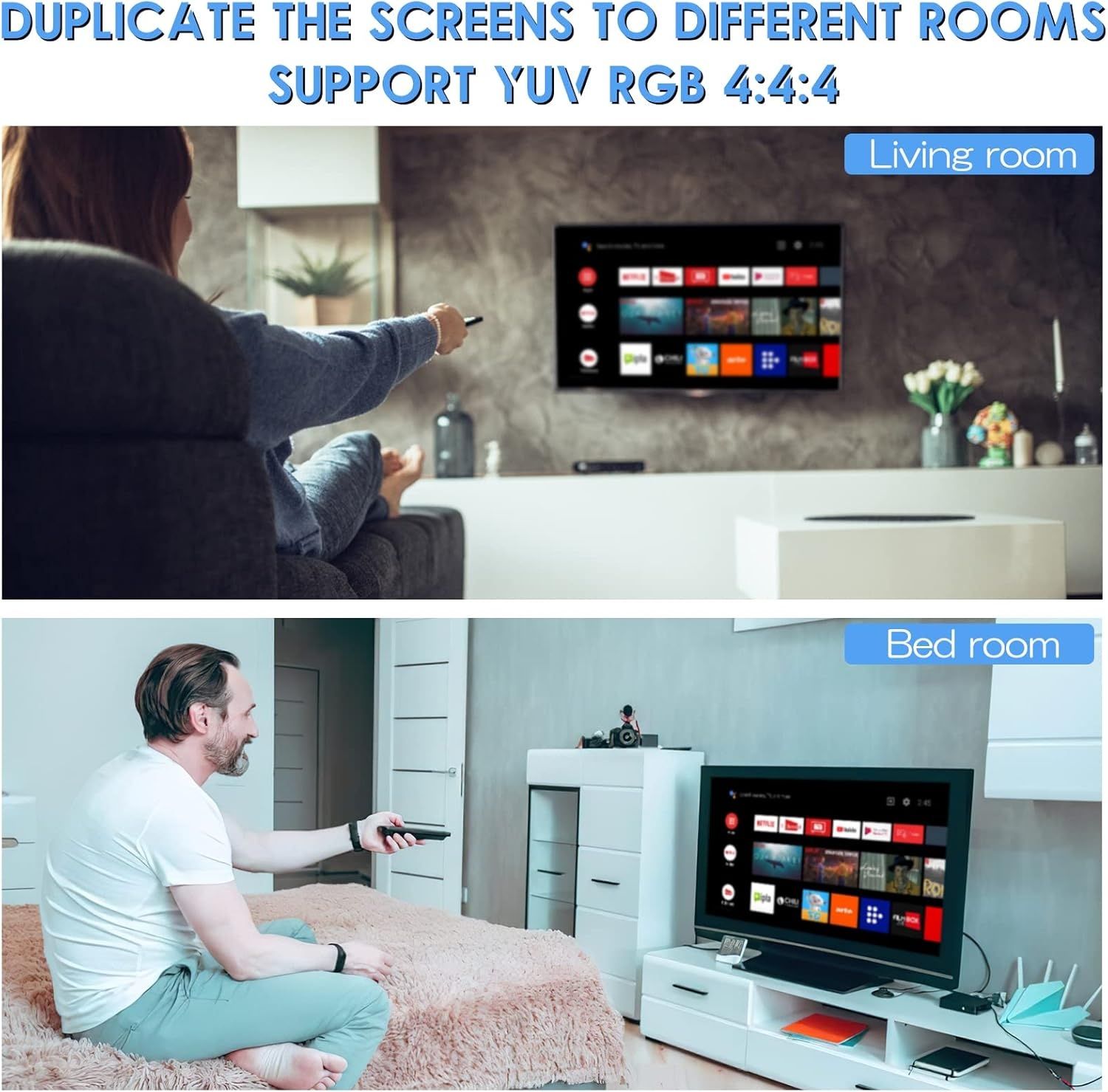 Rozdzielacz HDMI 4K 60 Hz 1 w 4 wyjście, 1 x 4 1080P 120 Hz HDMI