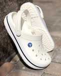 Crocs crocband Женские кроксы оригинал белые бежевые 36 37 38 39 40 41