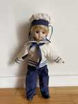 Boneco porcelana marinheiro