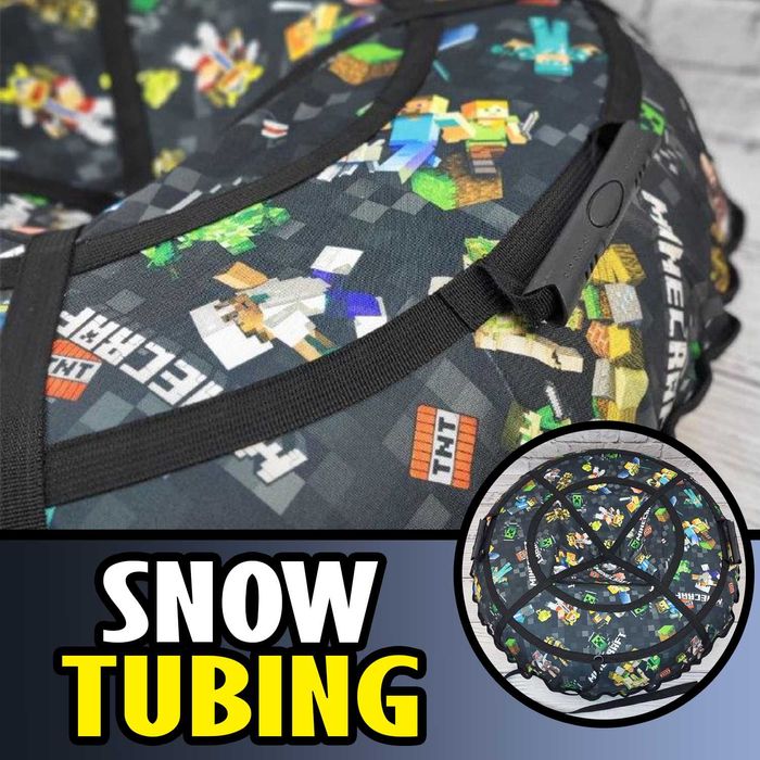 Надувні Санки  Ватрушка 100-120см Тюбінг Тюбинг ОКСФОРД Майнкрафт 2026