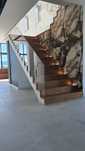 Schody na beton, schody drewniane
