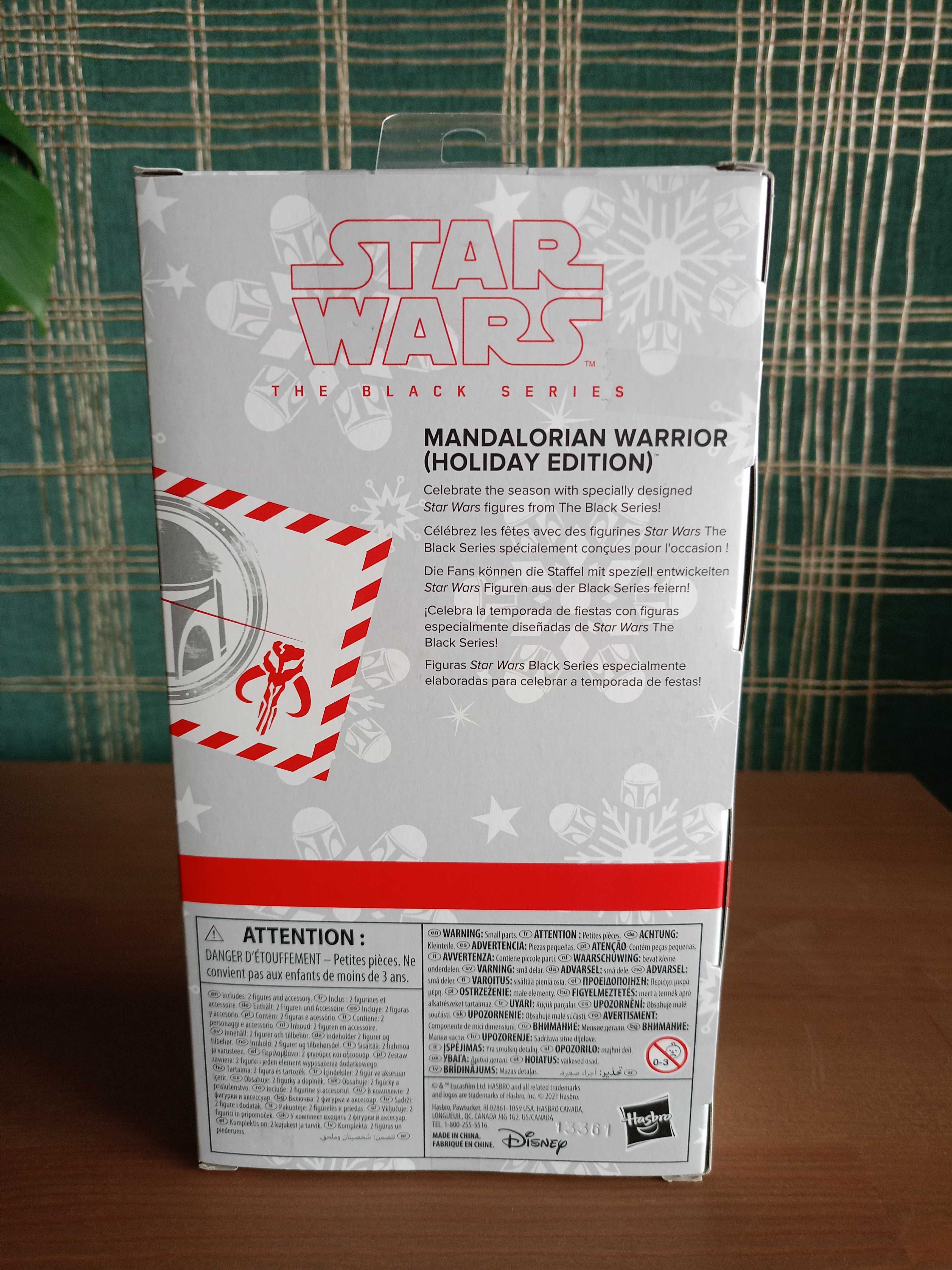 Hasbro Star Wars Black Series Mandalorian Warrior Holiday Edition NOWY
