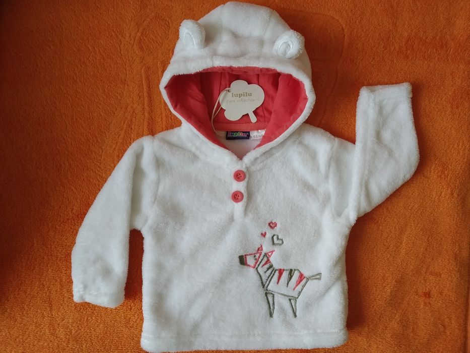 NOWA Bluza polarowa dla dziewczynki 62/68