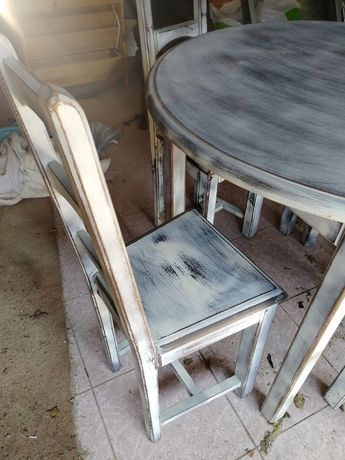 4 cadeiras - madeira maciça - decape