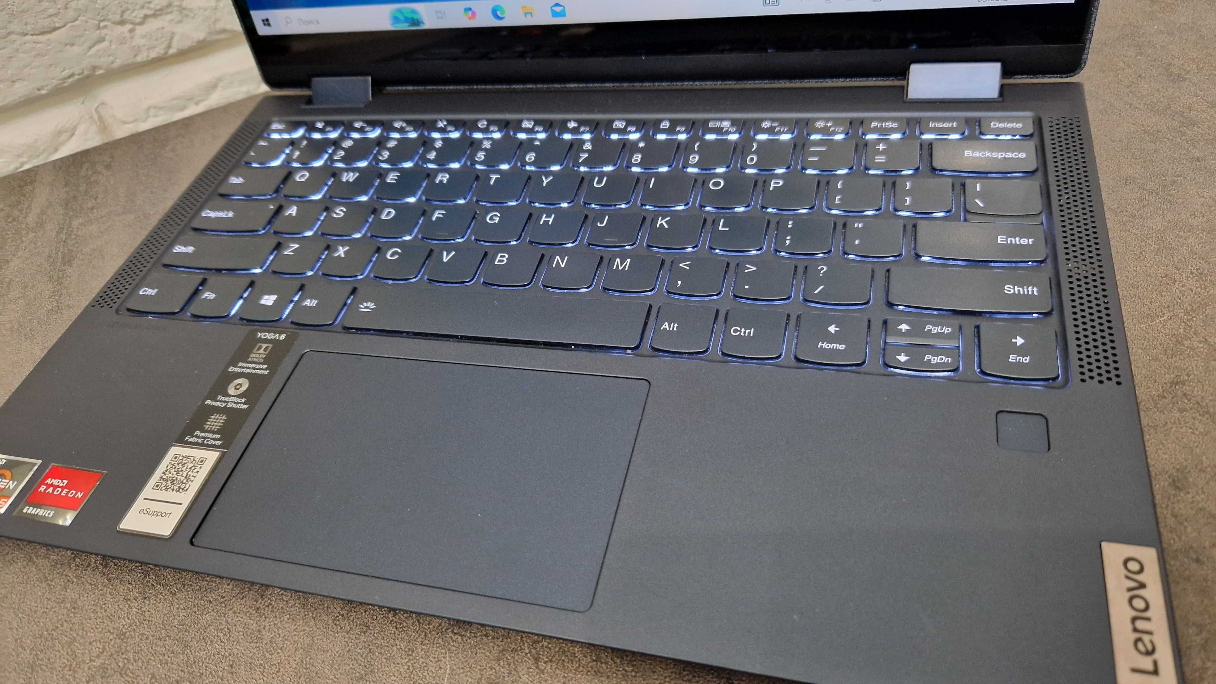 Ноутбук Lenovo Yoga 6/AMD Ryzen 5 4650U/8озу/512ссд/Трансформер