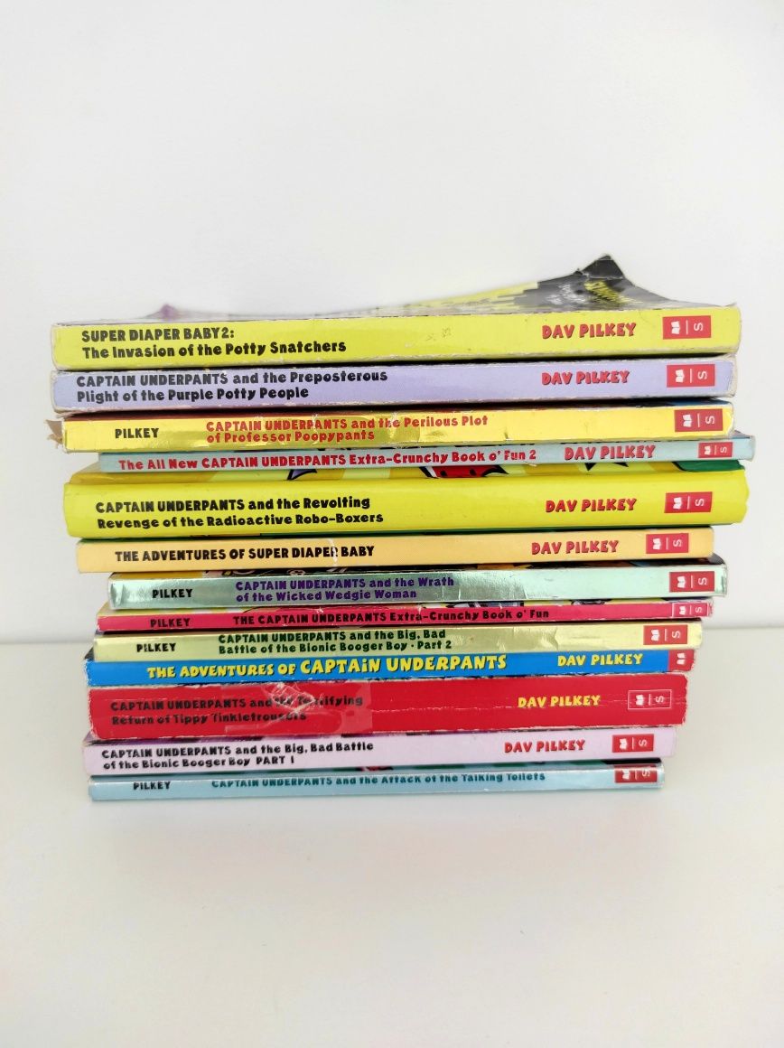 НЕ ЗНАЙДЕТЕ! 13 книжок Dav Pilkey Captain UNDERPANTS англійська дітям