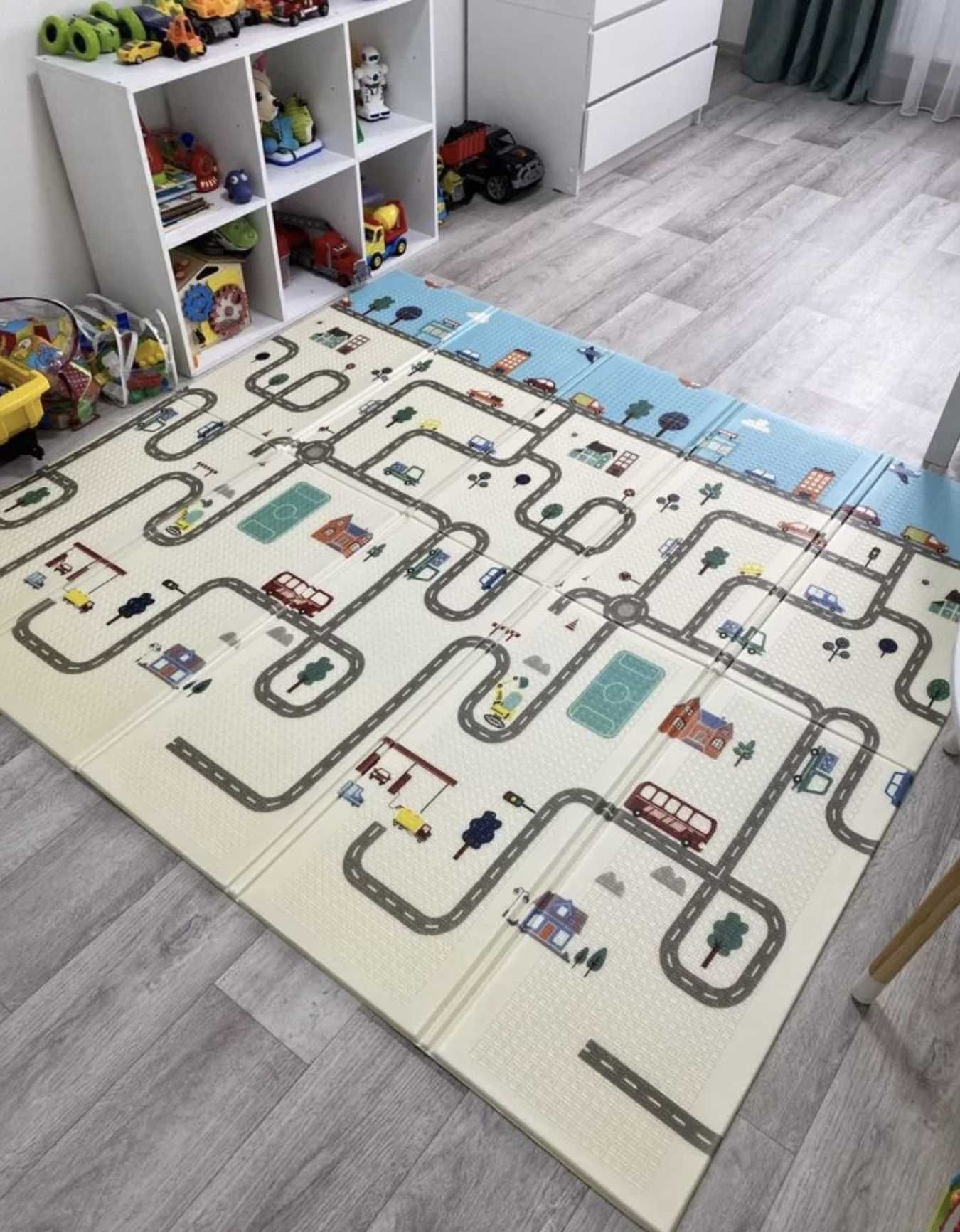 термо килимок для дітей коврик для игры 200 180 см двусторонний