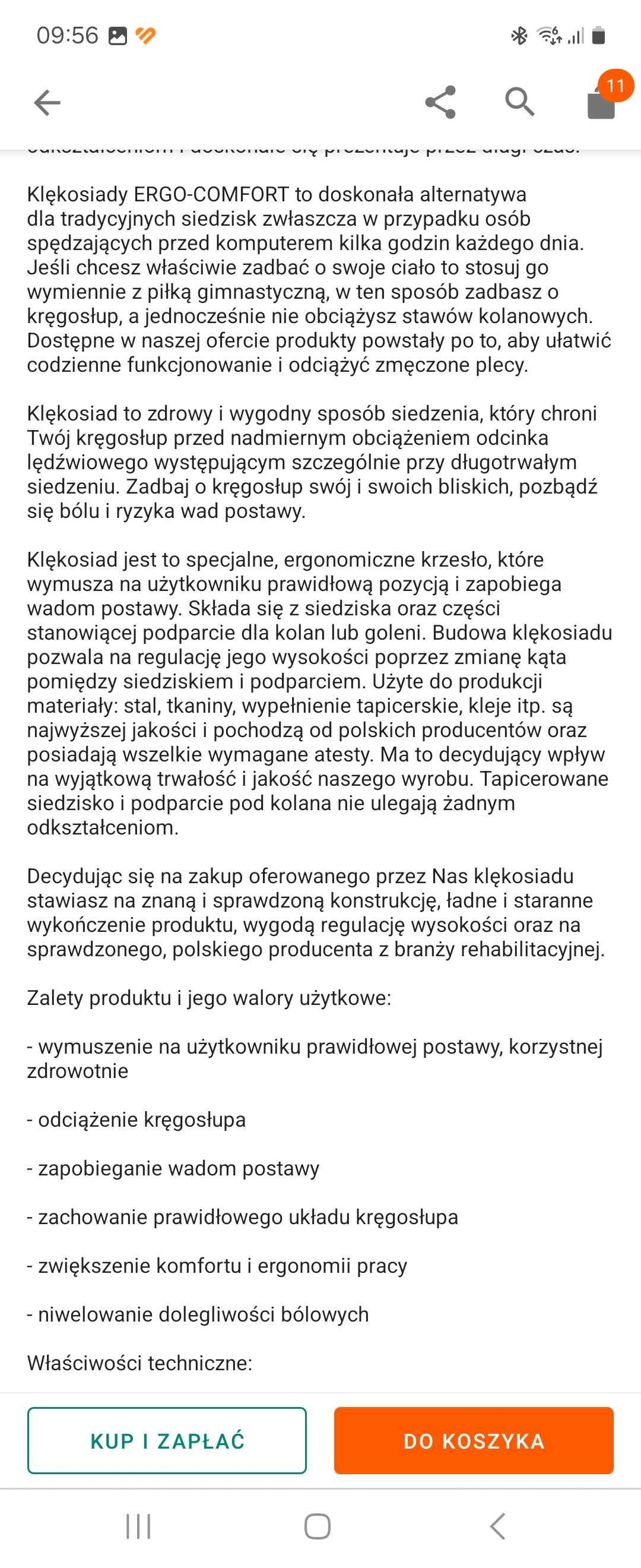 Klękosiad szaro-biały