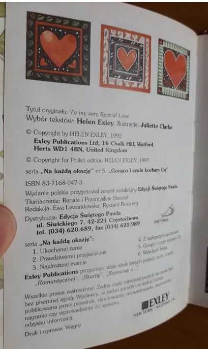 Książka Pamiętaj że gorąco i czule kocham Cię - prezent