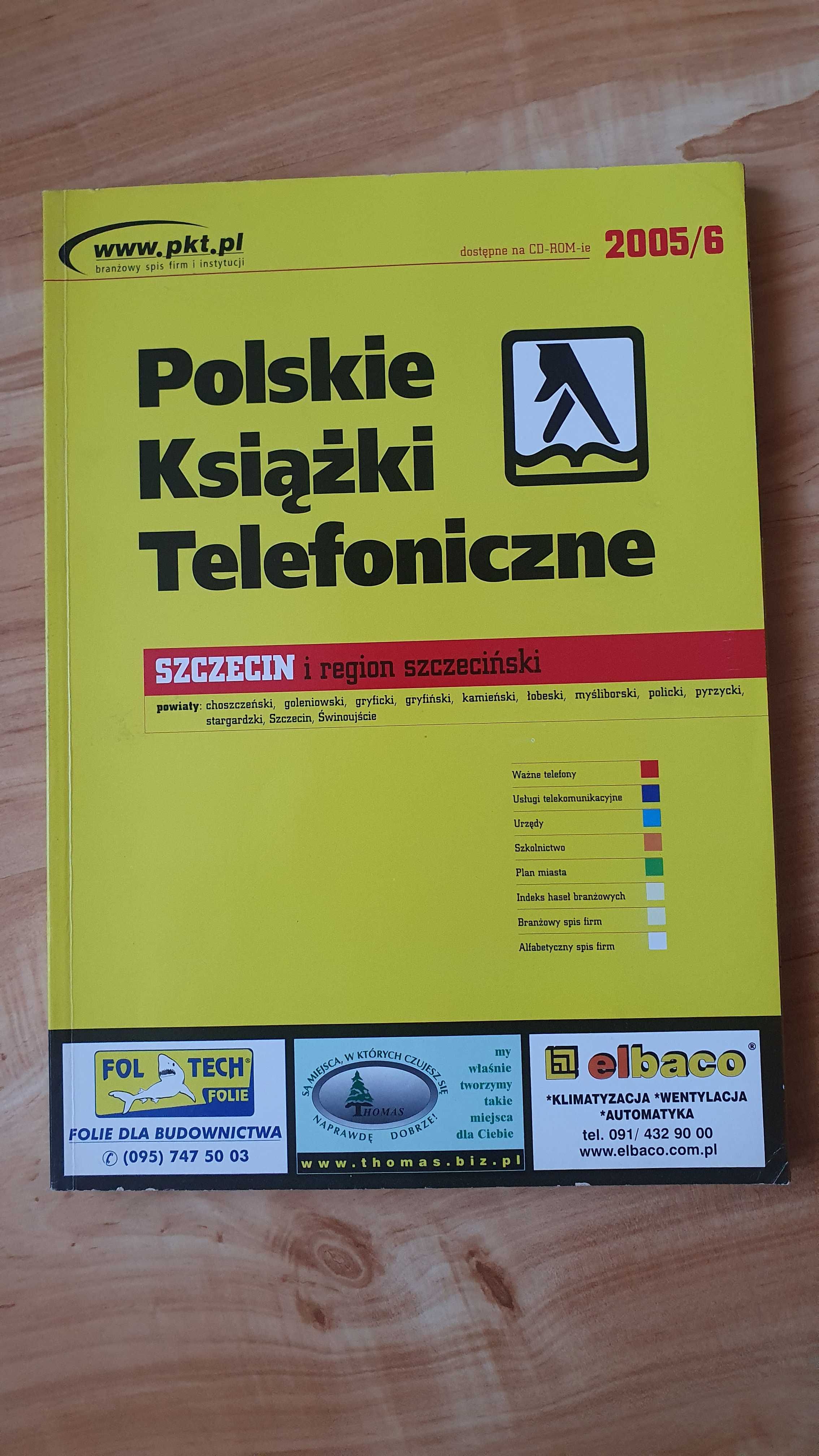 Książka telefoniczna 2005/6 r. Szczecin i region szczeciński