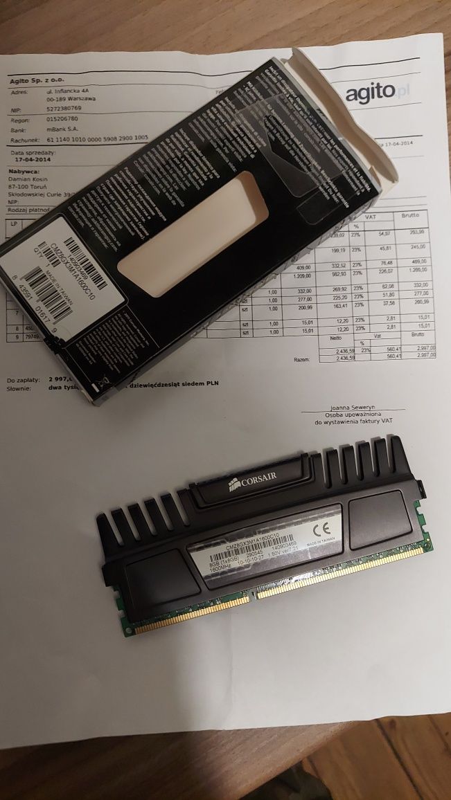 Corsair Vengance 8GB DDR3