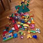 12 zestawów LEGO DUPLO mix różne straż samolot sklep koparka