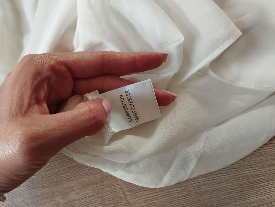 Biała sukienka ślub koszula noc poślubna Maxi S 36 M 38 zwiewna