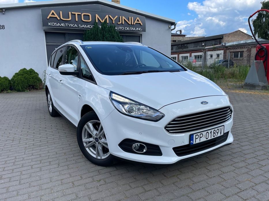 Ford S-Max 165 KM*7 osobowy*Ast.Park*Kamera*Grzana Kier/Szyba/Fotele*Bezwypadkowy