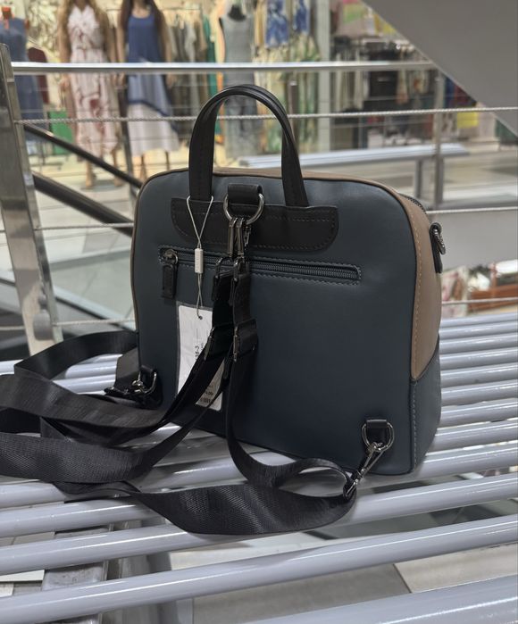 Сумка-рюкзак David Jones green- camel