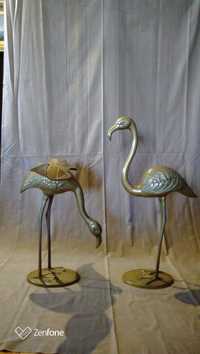 Aves decorativas em metal