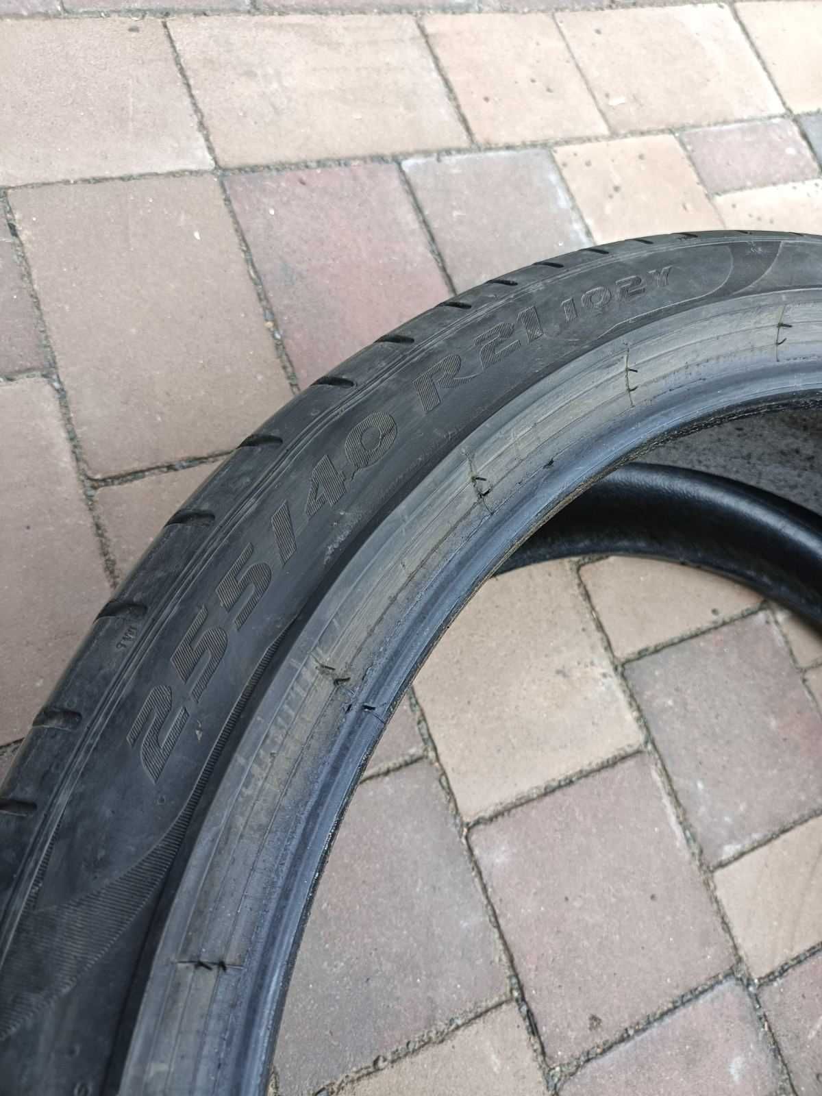 255/40 R21 Pirelli Pzero, 2 шт, 2022 р, Мексика, 4 мм