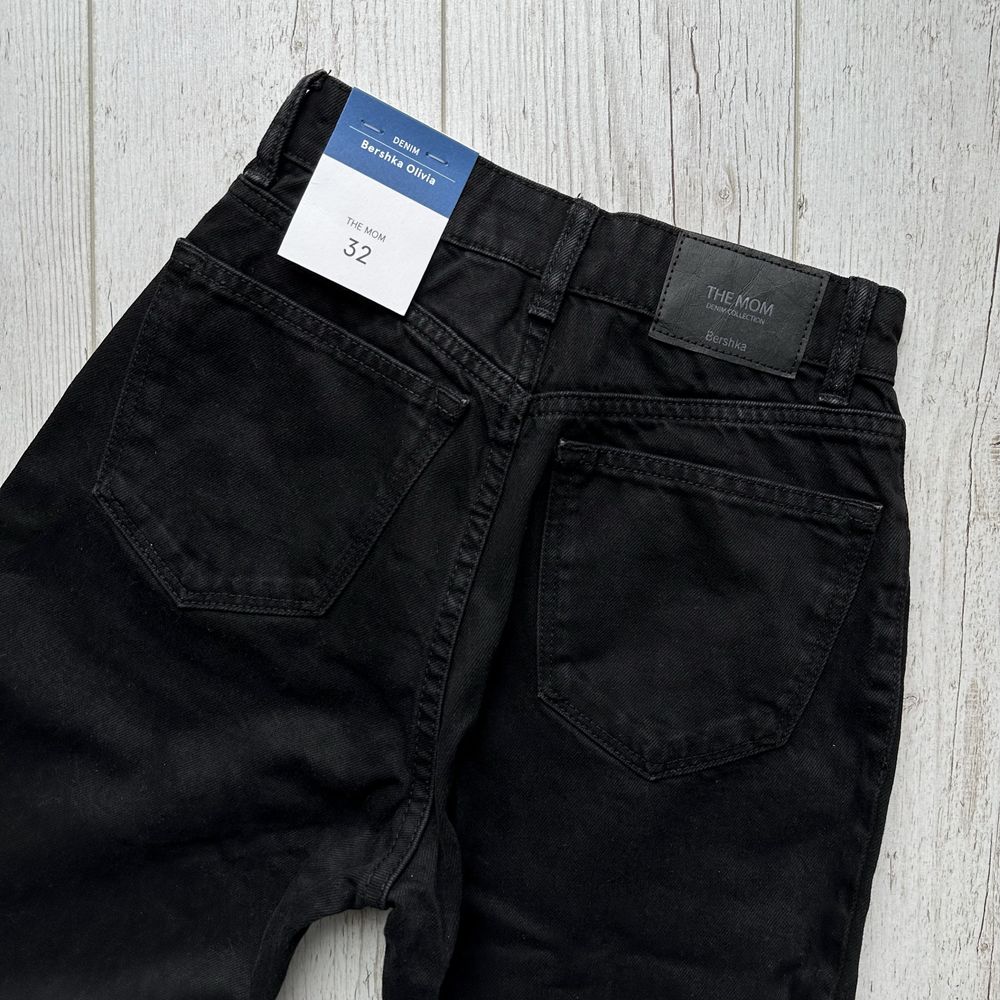 Czarne spodnie denim collection bershka the mom jeans 32 XXS join life