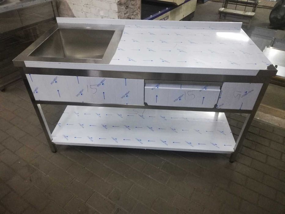 Столи, мийки, стелажі, полиці, сушки, тумби, витяжки з нержавійки