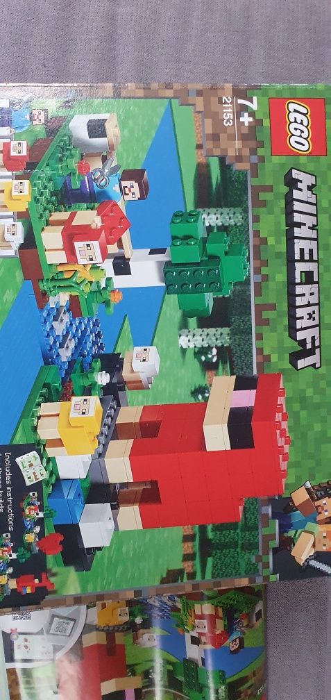 Lego minecraft farma owiec