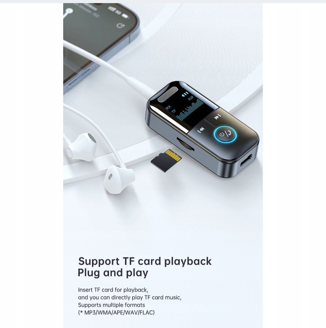 Bezprzewodowy odbiornik audio Bluetooth GT69 + nadajnik Adapter audio