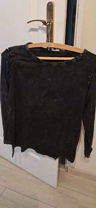 Bluzka czarna z efektem sprania