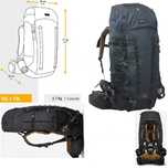 Mochila de Trekking 70+10L - MT900 Symbium