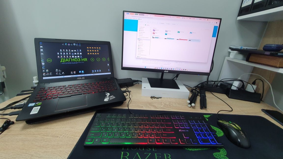 Ігровий ноутбук i7, 32 GB ОЗУ, 1050Ti, SSD 512+512, HDD 1TB Asus ROG