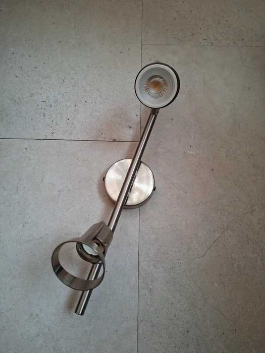 Candeeiro tecto metal com 2 focos, Leroy Merlin