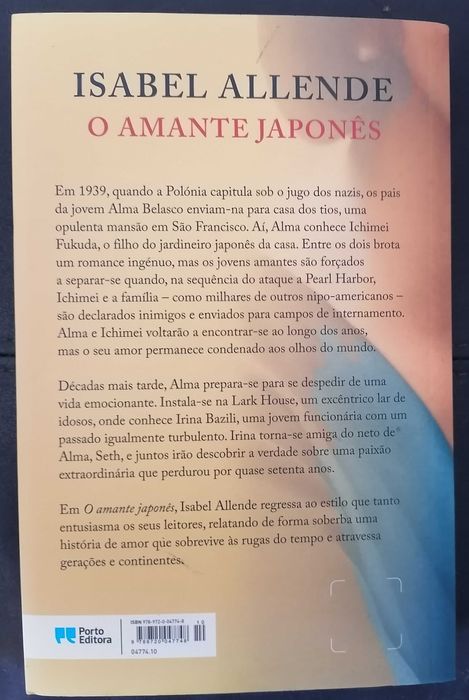 O Amante Japonês de Isabel Allende