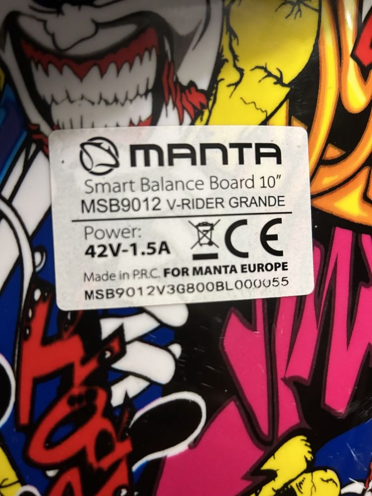 Deska elektryczna firmy MANTA z pokrowcem