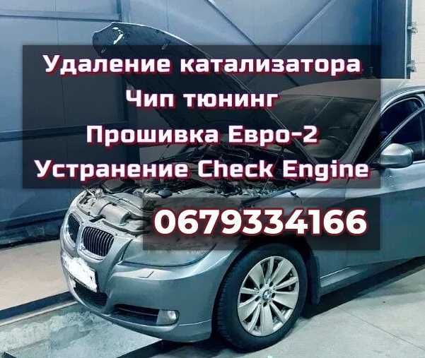 Прошивка Евро2 Удаление катализатора Чип тюнинг Чек, DPF, EGR, Adblue