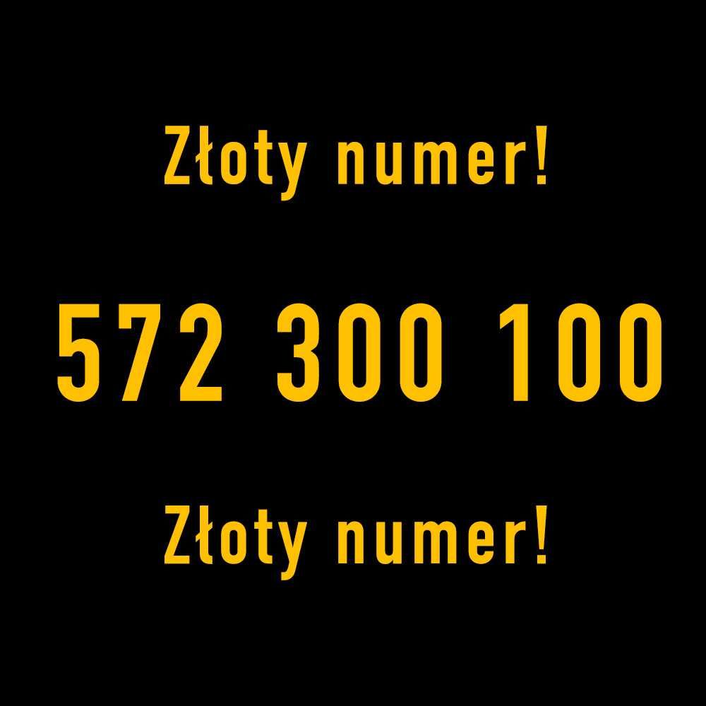 Złoty numer, 572.300.100, HIT CENOWY!