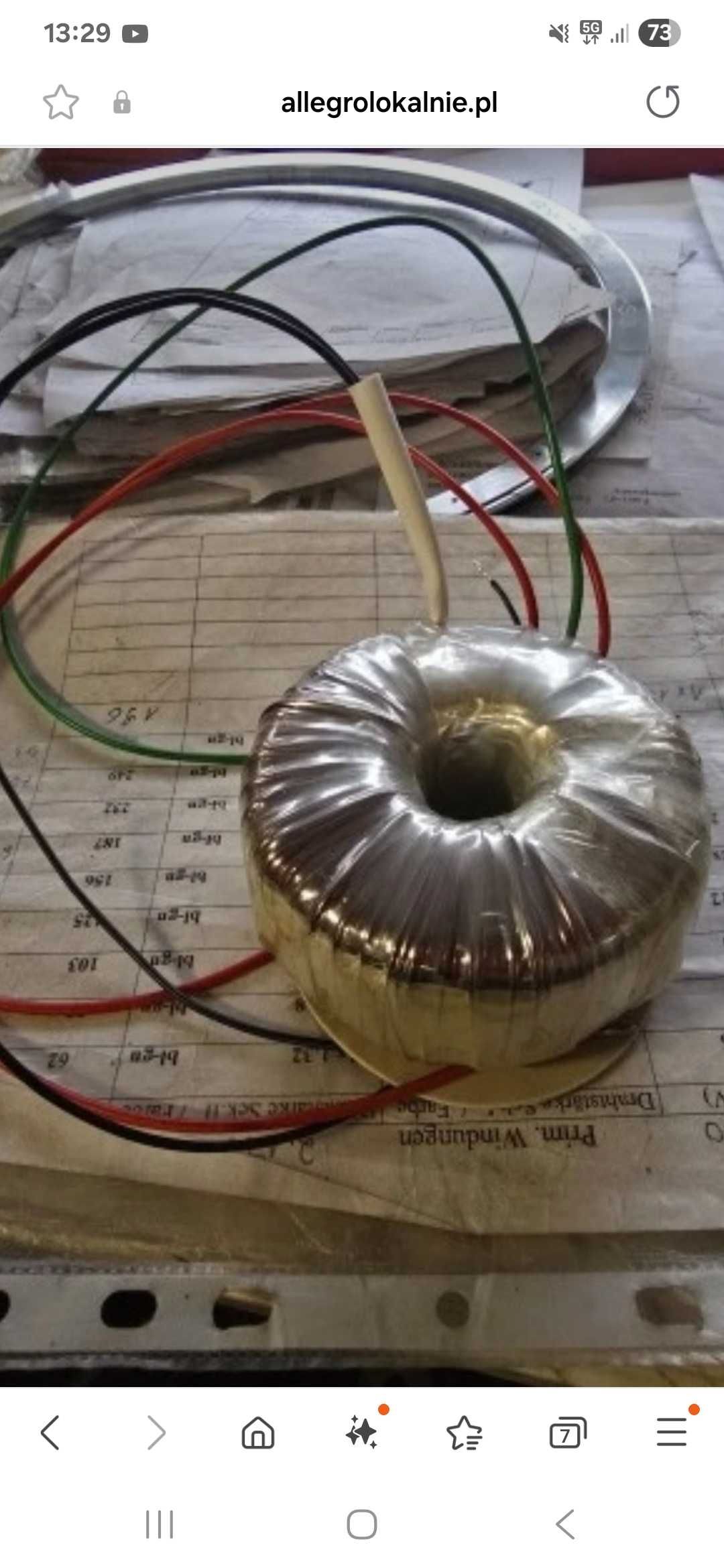 Transformator toroidalny