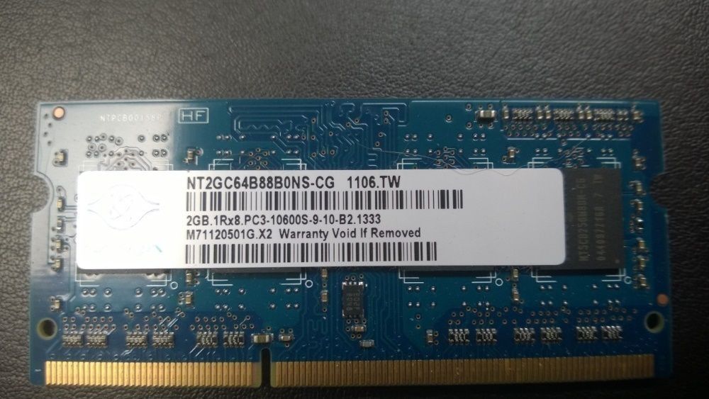 Pamięć RAM NANYA 2GB PC3-10600S 1333MHz