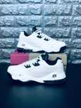 Мужские кроссовки Skechers Белые кожаные кроссовки Скечерс Кросівки