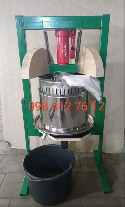 Пресс для сока на 25 л с гидравлическим домкратом и ножками