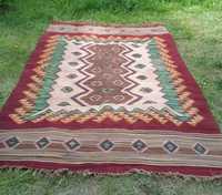 Ogromny przedwojenny polski kilim 280 x 192 cm - oryginał!