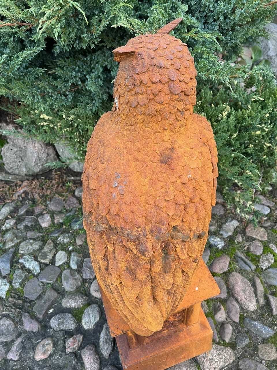 Potężny 43 kg odlew żeliwnej sowy