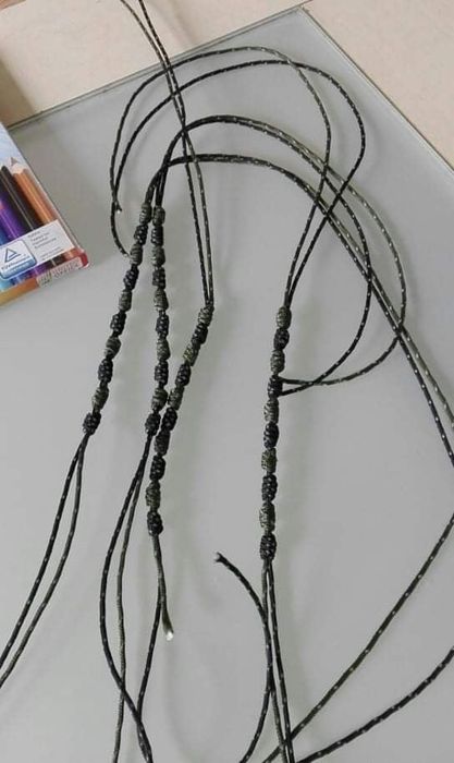 Różaniec na rękę pleciony z microcordu 2mm