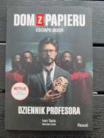 Dom z papieru dziennik Profesora. Escape room. Książka interaktywna.