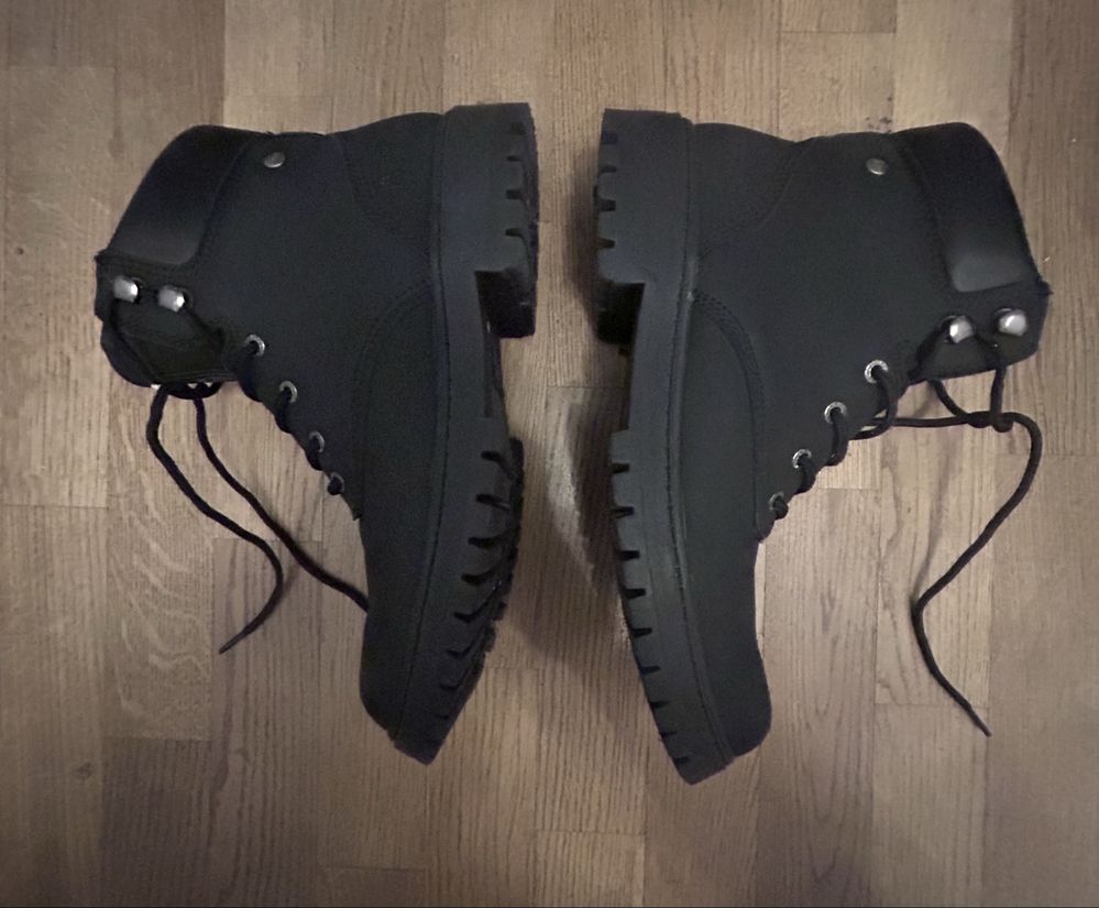 Czarne buty zimowe bigstar