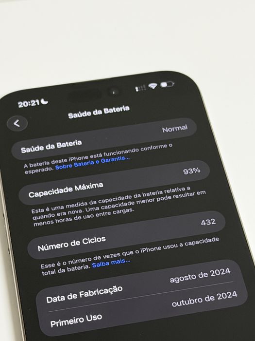 iPhone 16 Pro Max 256GB – Titânio Natural – Impecável!