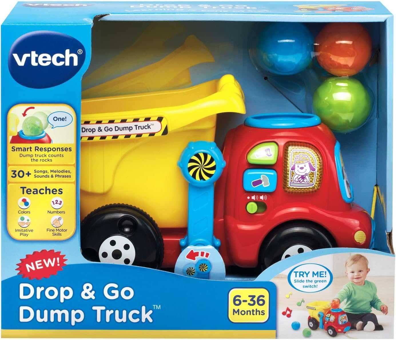 VTech Drop and Go Dump Truck Музична вантажівка