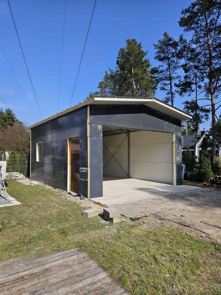 Garaż 5x7  35 m2 Konstrukcja Stalowa pod płytę warstwową