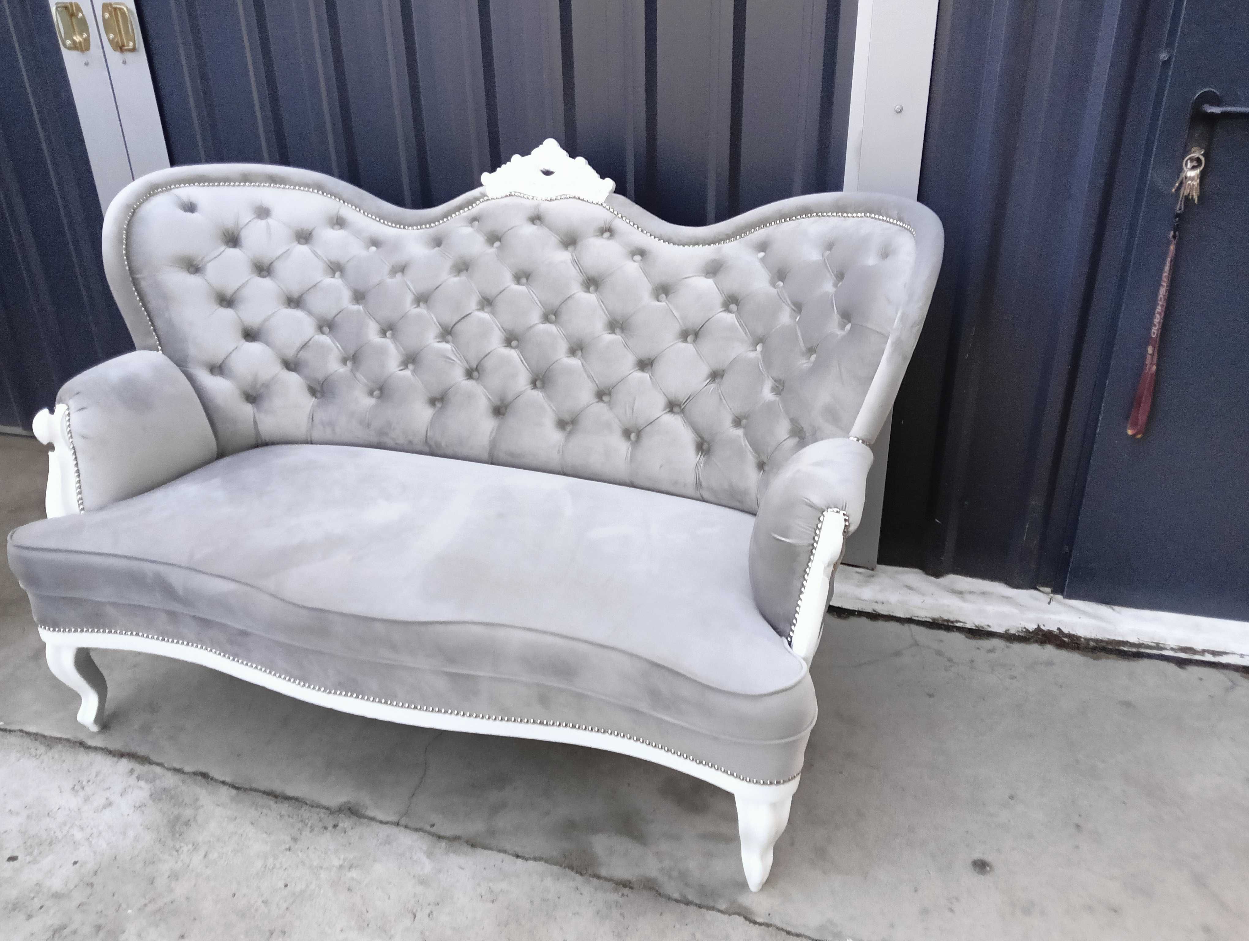 Kanapa sofa Ludwik antyk po renowacji