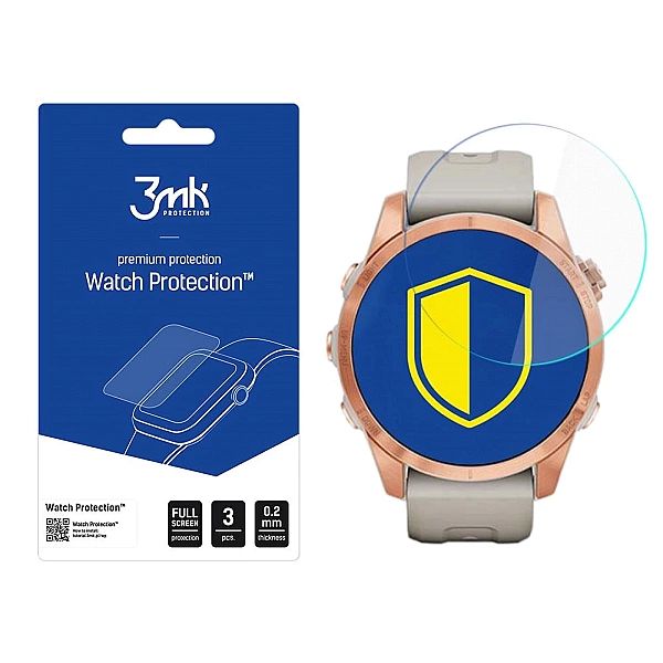 Szkło hybrydowe 3mk Watch Protection™ v. FlexibleGlass Lite na Garmin