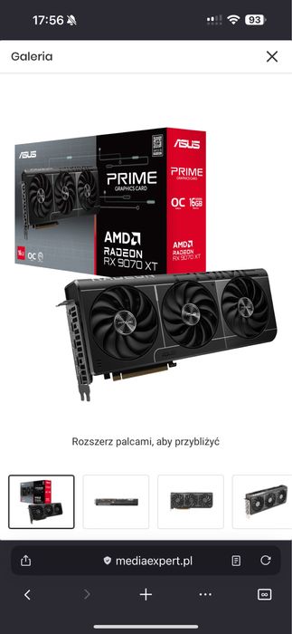 RX 9070 XT nowa prime z dowodem zakupu